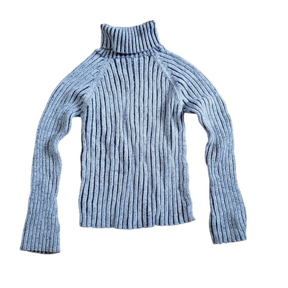 Vintage 90s No Boundaries Ribbed Turtleneck Sweater Size M Y2K Preppy Grunge - Picture 2 of 5